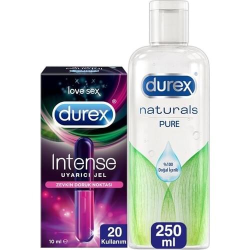 Durex Lubricant Gel Naturals 250 ml + Durex Intense Stimulating Gel 10 ml