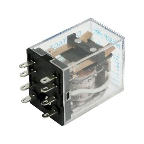 HH52P DC 24V Coil 8 Pin General Power Relay DPDT 5A 240VAC 28VDC