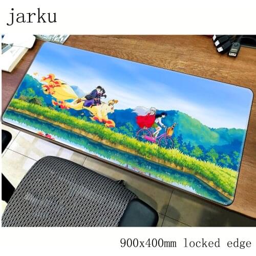 Inuyasha pad mouse computador gamer mause pad 900x400X2MM padmouse big Fashion mousepad ergonomic gadget office desk mats