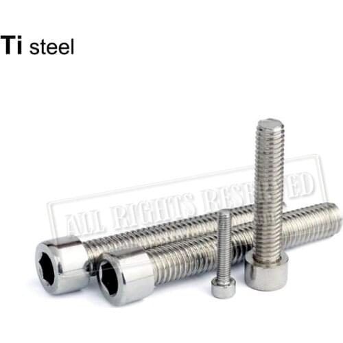 M16 bolt 30mm titanium hexagon boltti bolts titanium steel screw rod hexagon flange bolts