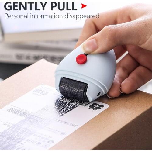 Mini Security Stamp Roller Privacy Seal Roller Type Cover Eliminator Seal Self-Inking Identity Theft Protection Roller Stamp