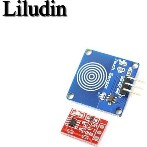 5PCS TTP223 Touch Key Switch Module Touching Button Self-Locking/No-Locking Capacitive Switches Single Channel Reconstruction