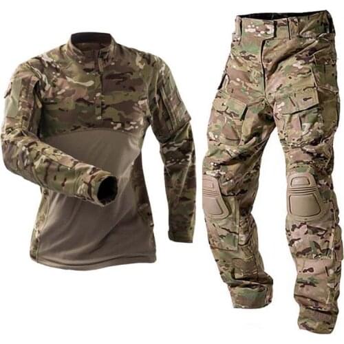 Men Military Uniform Us Army Clothing Tactical Combat Painball Shirt Tatico Tops Airsoft Multicam Camo Hunting Fishing Pants