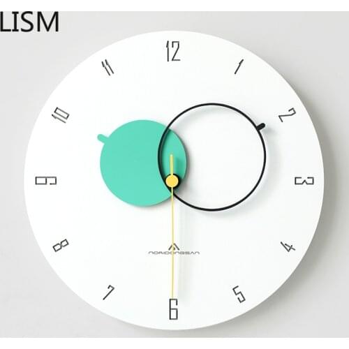 Nordic Wall Clock Living Room Fashion Modern Light Luxury Personality Creative Mute Clock Clock Horloge Murale Design Moderne