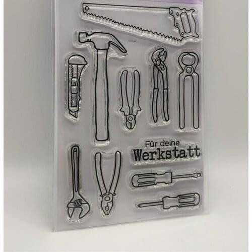 German tools stamp Clear Stamps for Scrapbooking Transparent Silicone Rubber DIY Photo Album Decor 90