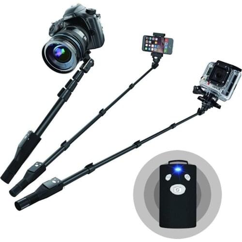 New yunteng 1288 selfie stick bluetooth for iphone android smartphone portable bluetooth monopod for xiaomi Camera samsung GoPro