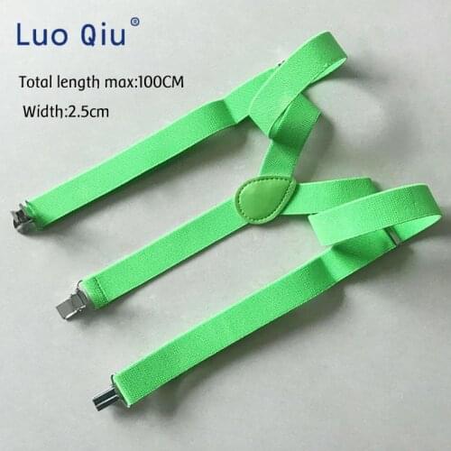 OnnPnnQ Fashion Women Man Suspenders Adjustable High Elastic 3 Clip On Adult Pants Braces Personality Solid Clothes Accessories