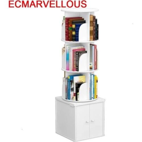 Para Casa Kid Ladder Shelf Libreria Estanteria Madera Rotatable Rotate Book Rack Librero Bookcase Home Furniture Bookshelf Case