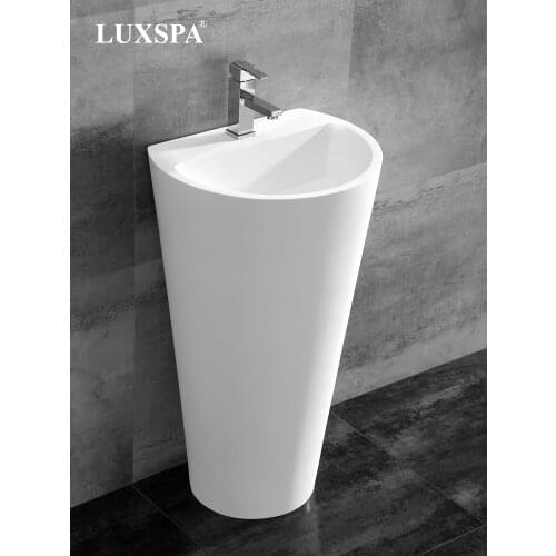 Popular Design Artificial Stone Basin Matt White Solid Surface Basin Resin Stone Basin