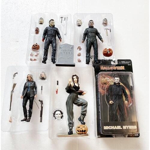 Michael Myers Figure Pumpkin Lantern Horror John Carpenters Laurie Strode Action Figure Toy Halloween Gift
