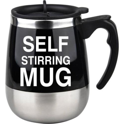 450ml Self Stirring Mug Automatic Mixing Mug for Coffee Milk Grain Oat Stainless Steel Thermal Cup Double Insulated Smart Cup