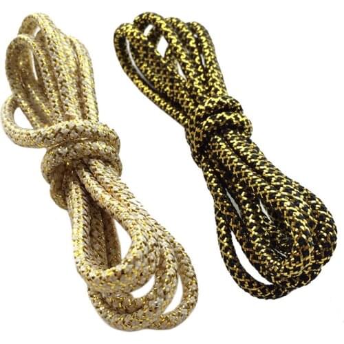 Coolstring 4.5MM Metallic Round Shoelaces Fashion 2020 Women Boots Shining Ropes Custom With Metal Tips Install Zapatillas Mujer