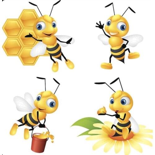 Labor Bees Transparent Clear Pattern Stamps For DIY Scrapbooking/Card Making/Kids Christmas Fun Decoration