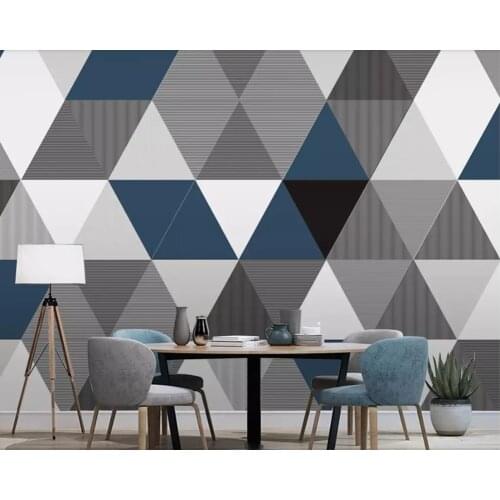 Papel de parede Modern geometric 3d wallpaper,living room TV sofa wall bedroom wall papers home decor restaurant bar mural