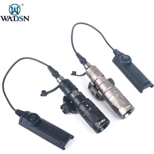 Airsoft Surefir KM1-A M300 M300W Weapon Scout Light Tactical Hunting Rifle Strobe Flashlight with Dual Function Switch Button