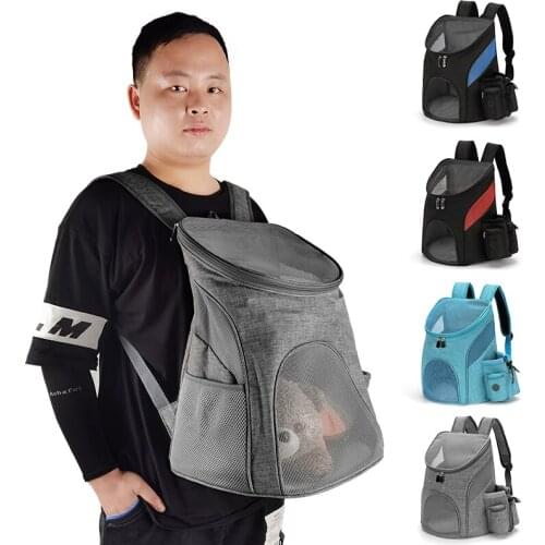 Outdoor Pet Carrying Bag Cat Dog Backpack Folding Pet Chest Bag Supplies Dog Cat Carrier Backpack Pets Products for Small Dogs