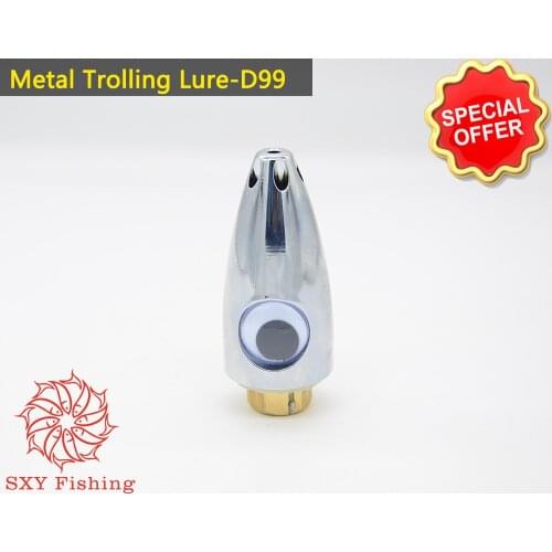 SXY FISHING DIY Jet Head D99 7OZ Metal Trolling Lure Trolling Bait Deep-sea fishing bait Artificial bait Fake bait Pure copper