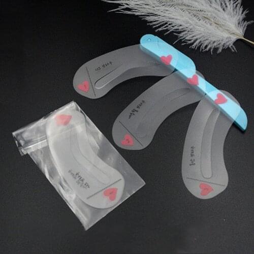 3 Style/set Card Eyebrow Stencil Grooming Shaper Template Makeup Tools Stickers Eyebrow Shaper Cosmetic Tool