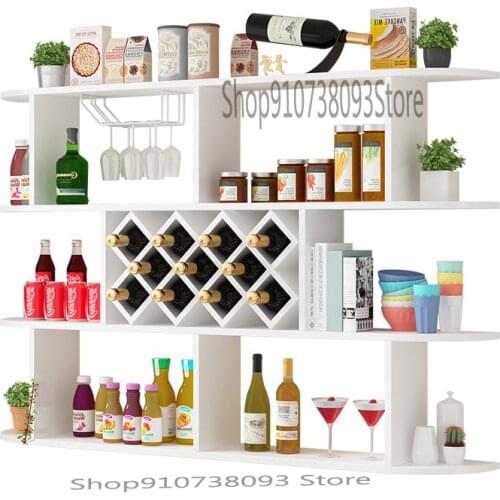 Wine Cabinet Modern Simple Wall Mounted Wine Rack Wall Mounted Shelf Rhombic Wine Bar Restaurant Wall Mounted Wine Rack