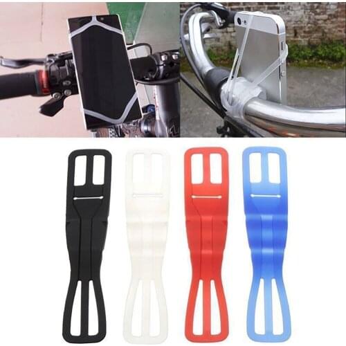 High Quality Silicone Bicycle Motorcycle Phone Holder Phone Mount Strap Torch Elastic Strap Bike Accessories #278116