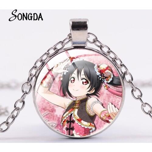 Japan Anime Cartoon LoveLive! Pendant Necklaces Cosplay Crystal Chain Choker For Fans Women Men Kids Jewelry Childrens Gifts