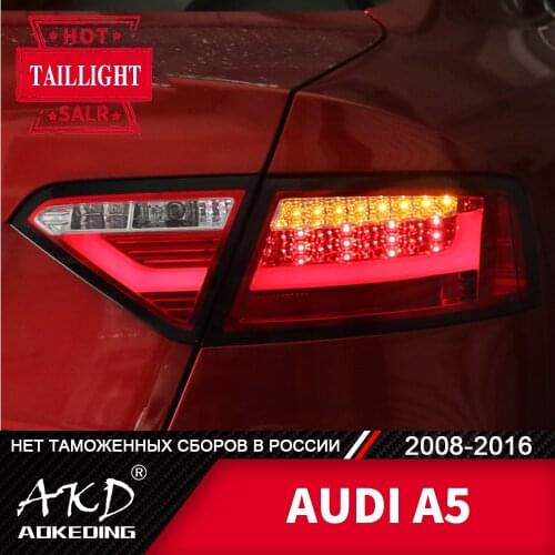 Tail Lamp For Car AUDI A5 2008-2016 A5 LED Tail Lights Fog Lights Day Running Light DRL Tuning Cars Accessories