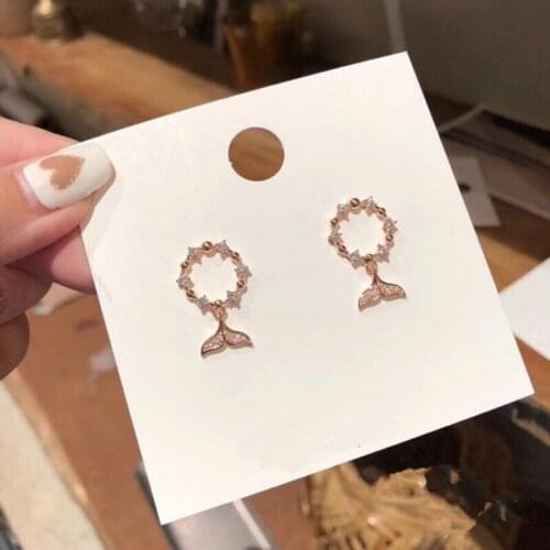 2020 New Fashion Arrival Crystal Dangle Earrings For Woman Female Jewelry Korean Simple Drop Earrings Wedding Party Brincos