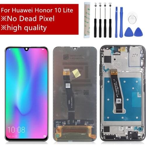 Display For Huawei Honor 10 Lite LCD Touch Screen Digitizer assembly with Frame For Huawei Honor 10 Lite Display HRY-LX1 +tools
