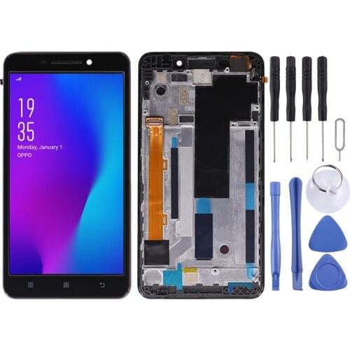 LCD Screen and Digitizer Full Assembly with Frame for Lenovo A5000