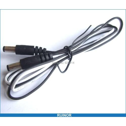 3 PCS 5.5mm X 2.1mm DC Male TO 2.1mm Male plug Cable 100cm for Power Charger