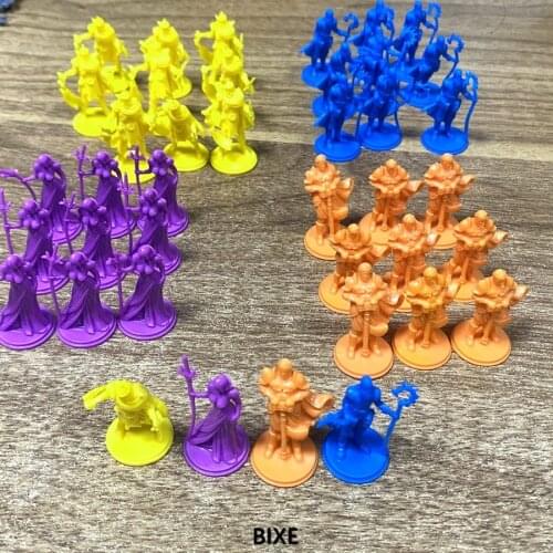 40PCS People Ghost Warriors Miniatures Hyperbora Board Games Exploration Fantasy Space Figure Coleectibles Toys