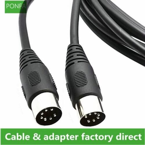 7 Pin Din Midi Cable 7PIN DIN Male to Male Controller Interface Cable 1m 1.5m 3m