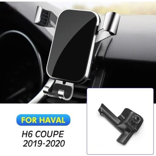 Car Mobile Phone Holder Air Vent GPS Mounts Stand Gravity Navigation Bracket For Haval H6 Coupe 2019 2020 Car Accessories