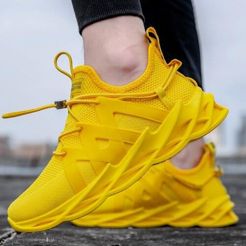 Damyuan 2020 New Blade Cushion Sneakers for Men Mesh Running Shoes Man Light Sports Shoes Zapatos De Hombre Black Tenis