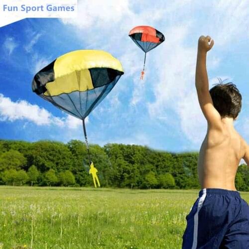 Gag Toys Mini Parachute Sports Toys For Kids Family Outdoor Games Creative Cloth with Paratrooper Fun Toy Novelty Gifts