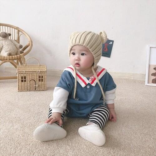 Long Sleeve Baby Rompers for Newborn Baby Boy Winter Clothes Cute Triangle Pure Cotton Bodysuits for Babies