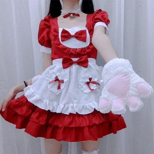 Lolita Cosplay Princess Dress Anime Cartoon Maid Cosplay Costumes Japanese Kawaii Fairy halloween party stage maid outfits 2021