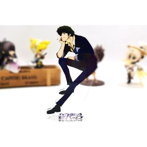 Cowboy Bebop Spiegel Spike HM acrylic stand figure model plate holder cake topper anime toy