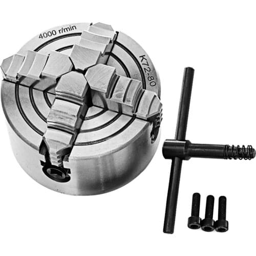 Mini Drill Chuck Zinc Alloy Manual Self-Centering Metal 4-Jaw Lathe Chuck Clamp Milling Machine Part SANOU Lathe Machine Tool