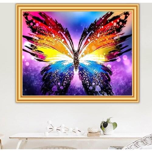5D DIY Diamond Painting Butterfly Cross Stitch Kit Full Drill Embroidery Sale Mosaic Art Picture of Rhinestones Gift New Arrival