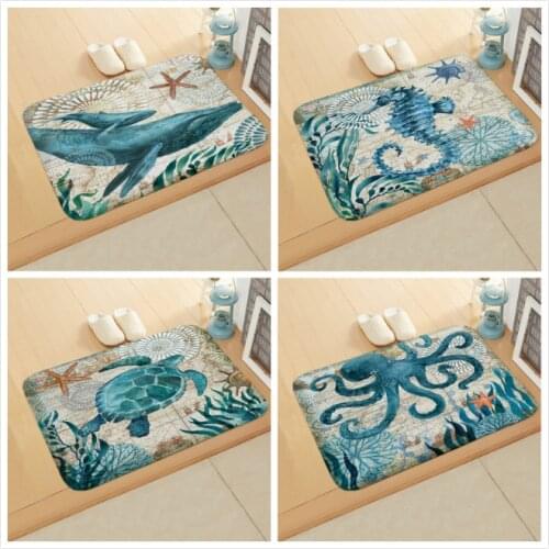 1pcs Bathroom Mat Set Floor Rugs Cushion Toilet Seat Cover Bath Mat for Home Decoration Kitchen Door Floor Mat Carpet 40x60cm
