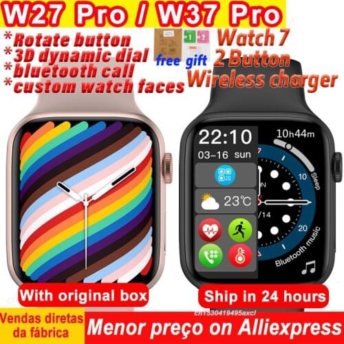 Original IWO W37 PRO Watch 7 Smart Watch Men Smartwatch