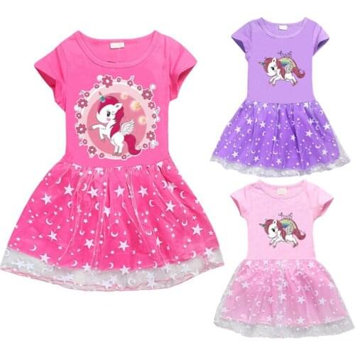 Baby Girls Dressse For Girls Clothes Unicorn Princess Party Dresses 2020 Fashion Kids Dress For Children Carnival Birthday Dress