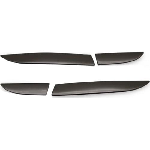 Fit For Renault Clio IV Stop Bottom Trunk Lid Cover 4 Piece Stainless Steel (Black)