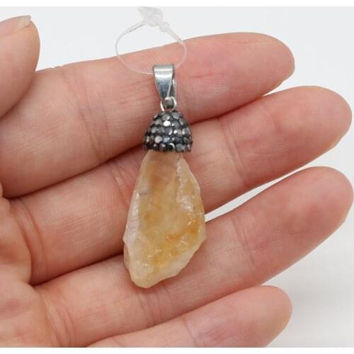 Natural Stone Irregular shape Pendant Exquisite Crystal Charms for jewelry making DIY necklace bracelet earring accessories