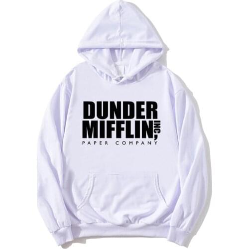 Popular The Office TV Show Hoodie Dunder Mifflin Paper Print Streetwear Men Women Fashion Sweatshirts Hoodie Tracksuits Clothing