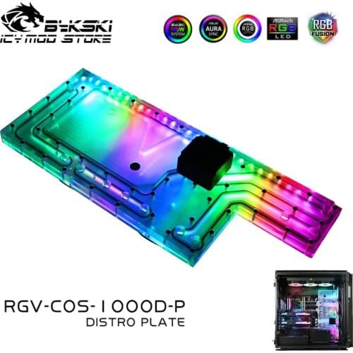 Bykski Waterway Board Reservoir Liquidcooling System Water Tank Acrylic Tranperant for CORSAIR 1000d RGV-COS-1000D-P