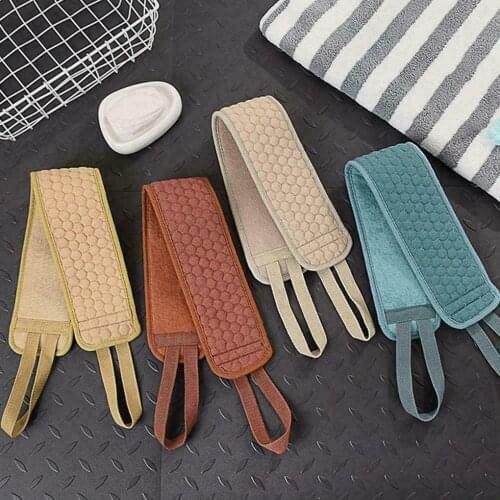 Bathing Scrubber Dual Side Shower Back Strap Home Massage Body Scrubbing Strap Bathing Tool Sponge Body Skin Health Cleaning