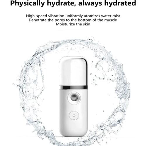 USB Nano Facial Humidifier Miste Spray Machine Face Hydration Air-conditioned Room Facial Body Nebulizer Steamer Skin Care
