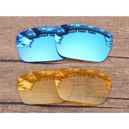 Vonxyz 2 Pairs Ice Mirror & Yellow Replacement Lenses for-Oakley Fuel Cell Frame